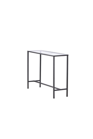 Venture Home Dipp Sidobord - Svart / Klart glas
