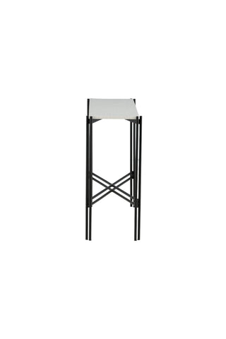 Razzia Sidobord 110*30*75 Vit Terazzo / Svart