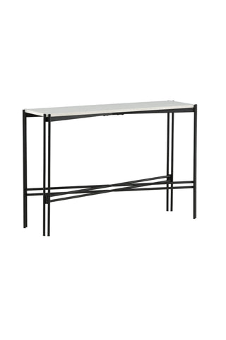 Razzia Sidobord 110*30*75 Vit Terazzo / Svart