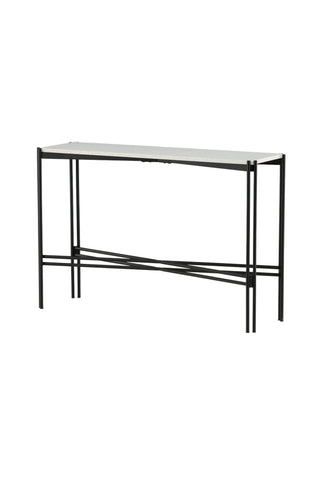 Razzia Sidobord 110*30*75 Vit Terazzo / Svart