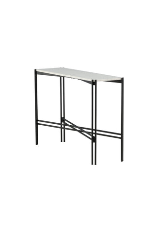 Razzia Sidobord 110*30*75 Vit Terazzo / Svart