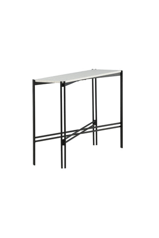 Razzia Sidobord 110*30*75 Vit Terazzo / Svart