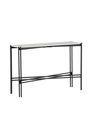 Razzia Sidobord 110*30*75 Vit Terazzo / Svart