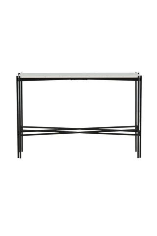 Razzia Sidobord 110*30*75 Vit Terazzo / Svart