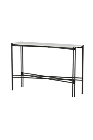 Razzia Sidobord 110*30*75 Vit Terazzo / Svart