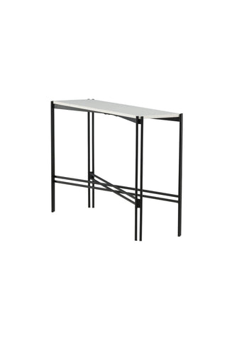 Razzia Sidobord 110*30*75 Vit Terazzo / Svart