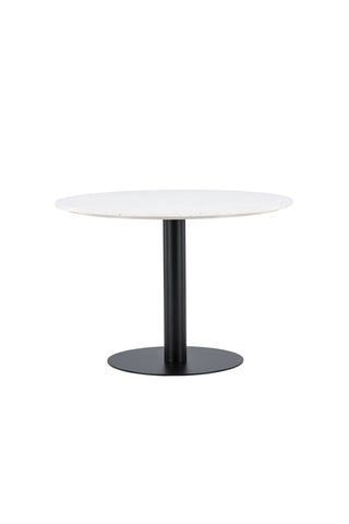 Razzia Matbord 106cm -Vit Terazzo / Svart