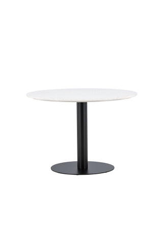 Razzia Matbord 106cm -Vit Terazzo / Svart
