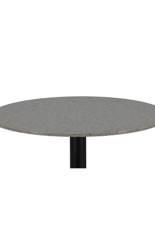 Razzia Matbord 106cm -Grå Terazzo / Svart