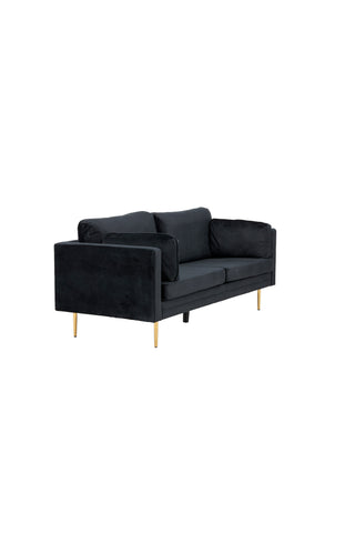 Boom - 3-sits soffa Sammet - Svart