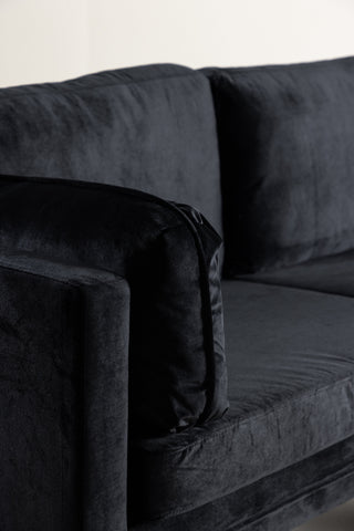 Boom - 3-sits soffa Sammet - Svart