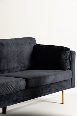 Boom - 3-sits soffa Sammet - Svart