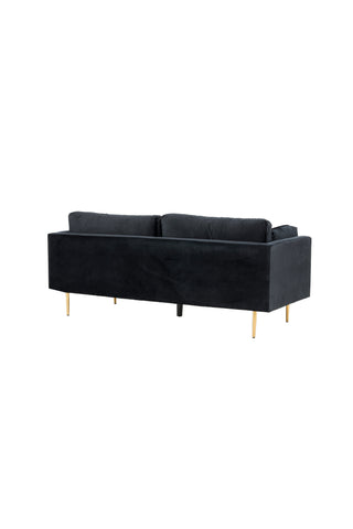 Boom - 3-sits soffa Sammet - Svart