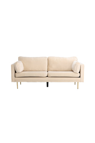 Boom - 3-sits soffa Sammet - Creme