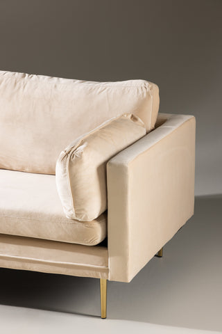 Boom - 3-sits soffa Sammet - Creme