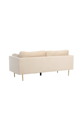 Boom - 3-sits soffa Sammet - Creme