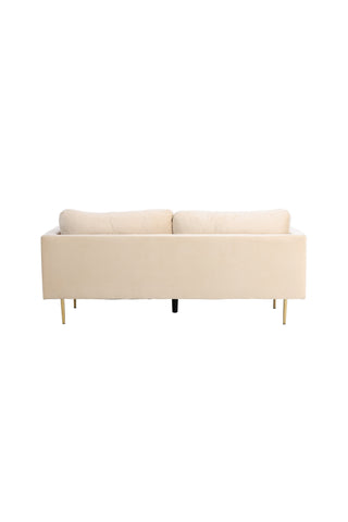 Boom - 3-sits soffa Sammet - Creme