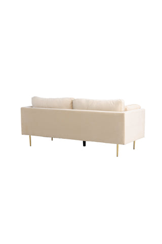 Boom - 3-sits soffa Sammet - Creme
