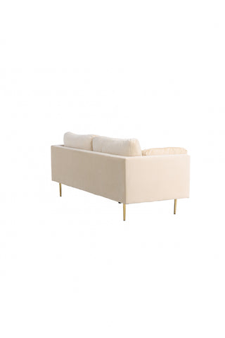Boom - 3-sits soffa Sammet - Creme