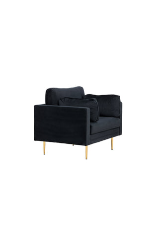 Bom - Single Chair Velvet - Svart