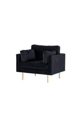 Bom - Single Chair Velvet - Svart