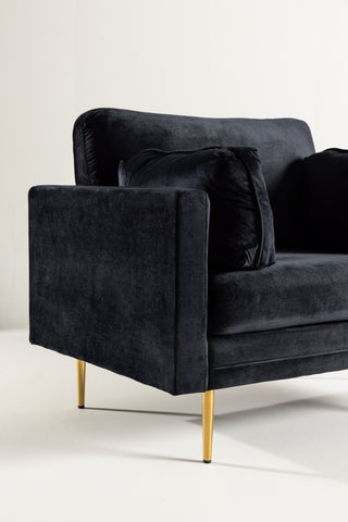 Bom - Single Chair Velvet - Svart