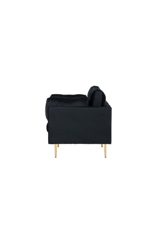 Bom - Single Chair Velvet - Svart