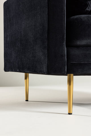 Bom - Single Chair Velvet - Svart