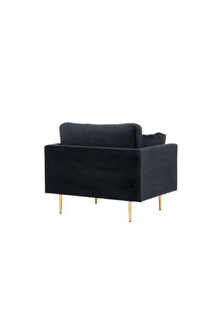 Bom - Single Chair Velvet - Svart