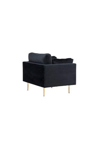 Bom - Single Chair Velvet - Svart