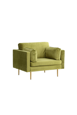 Bom - Single Chair Velvet - Spring Green