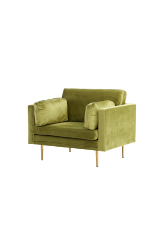 Bom - Single Chair Velvet - Spring Green