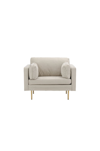 Bom - Single Chair Corduroy - Ljusgrå