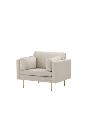 Bom - Single Chair Corduroy - Ljusgrå
