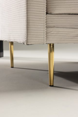 Bom - Single Chair Corduroy - Ljusgrå