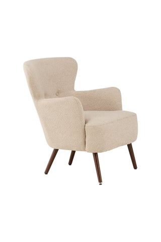 Venture Home Lincoln Enkelsoffa - Valnöt / Beige Boucle