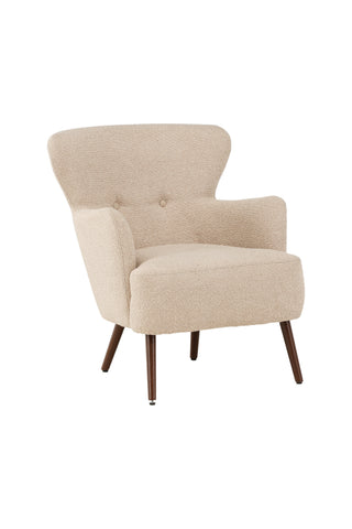 Venture Home Lincoln Enkelsoffa - Valnöt / Beige Boucle