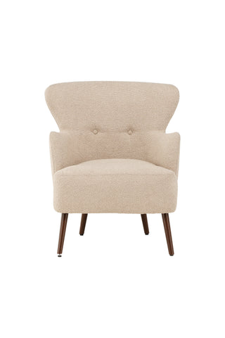 Venture Home Lincoln Enkelsoffa - Valnöt / Beige Boucle