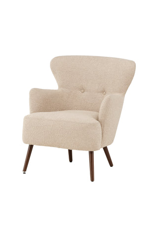 Venture Home Lincoln Enkelsoffa - Valnöt / Beige Boucle