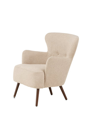 Venture Home Lincoln Enkelsoffa - Valnöt / Beige Boucle
