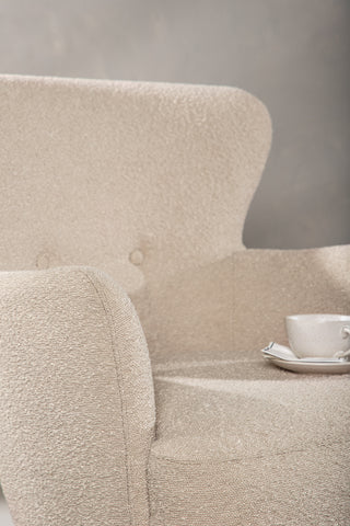 Venture Home Lincoln Enkelsoffa - Valnöt / Beige Boucle