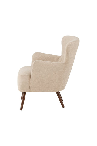 Venture Home Lincoln Enkelsoffa - Valnöt / Beige Boucle