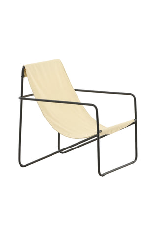Venture Home Vernon Enkelsoffa - Svart / Beige TP