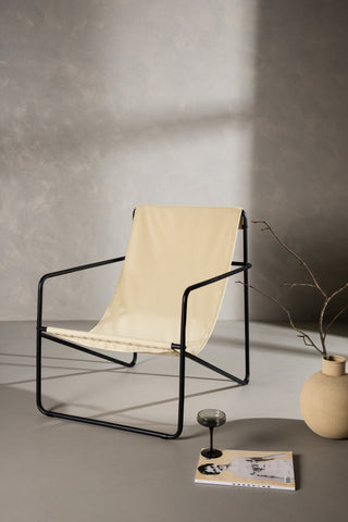Venture Home Vernon Enkelsoffa - Svart / Beige TP