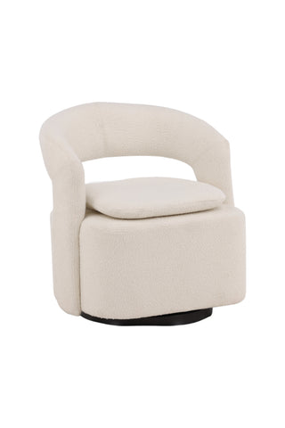 Venture Home Laurel Enkelsoffa - Svart / Vit Boucle