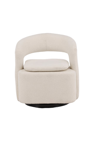 Venture Home Laurel Enkelsoffa - Svart / Vit Boucle