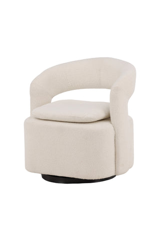 Venture Home Laurel Enkelsoffa - Svart / Vit Boucle