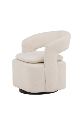 Venture Home Laurel Enkelsoffa - Svart / Vit Boucle