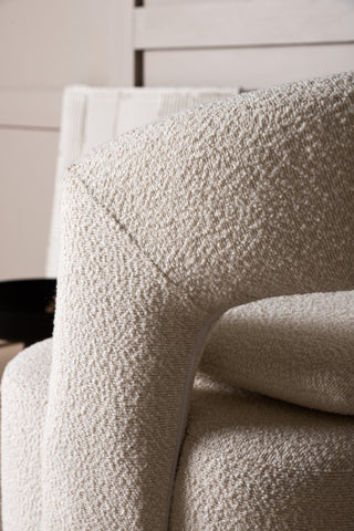 Venture Home Laurel Enkelsoffa - Svart / Vit Boucle