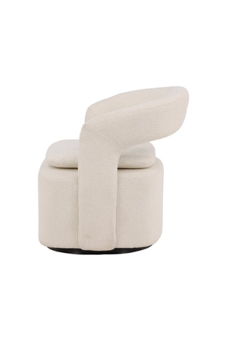 Venture Home Laurel Enkelsoffa - Svart / Vit Boucle